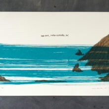 Mar Azul, Rocha Castanha / Blue Sea, Brown Rock (branco) - Image 3